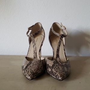 Adrienne Vittadini Cecelia Snake Skin Heels